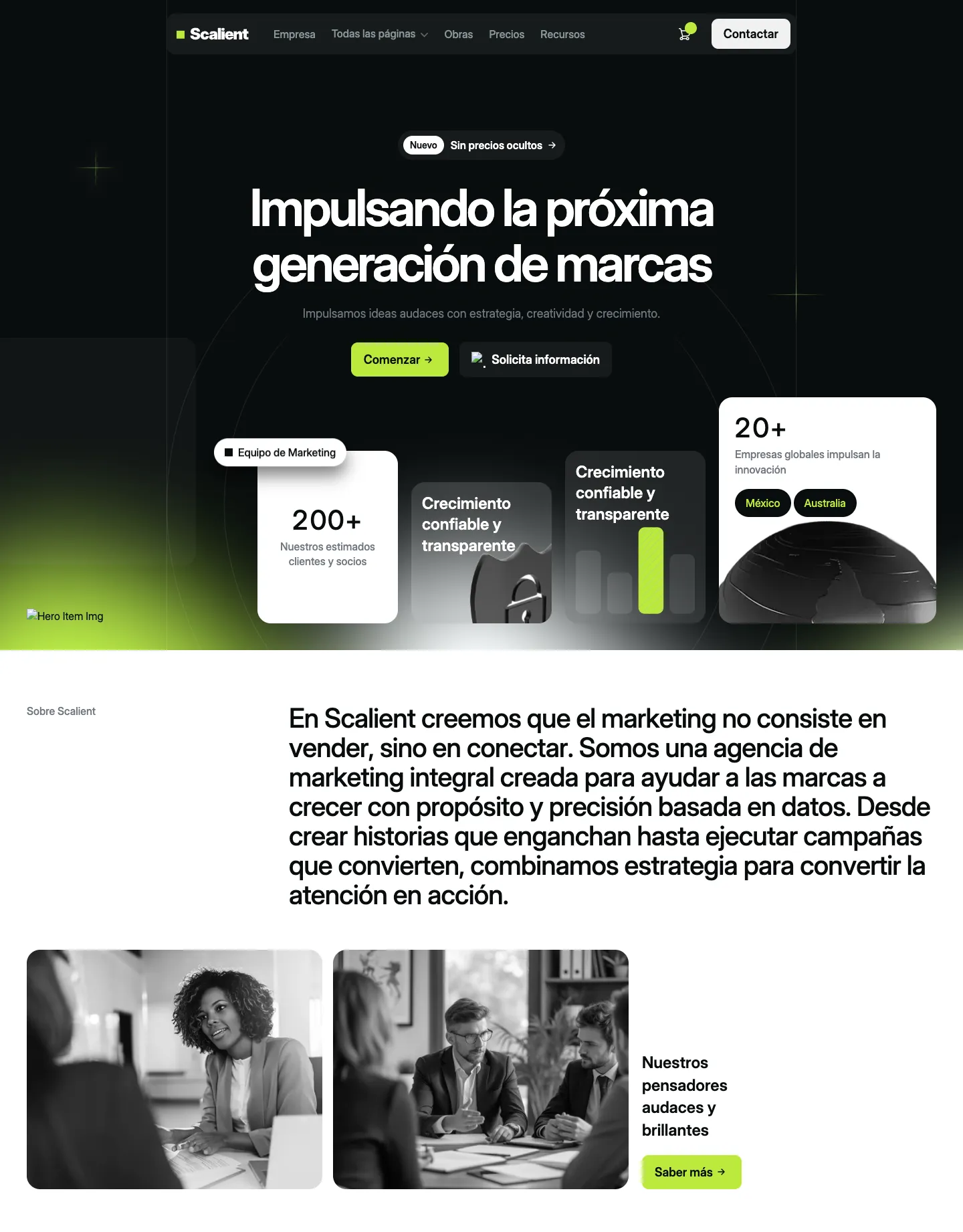 Diseño de página web para tecnología