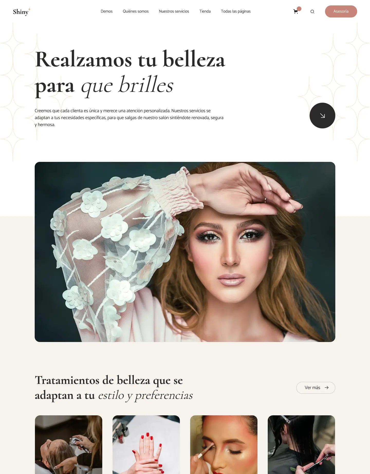 Diseño de página web para belleza y estética