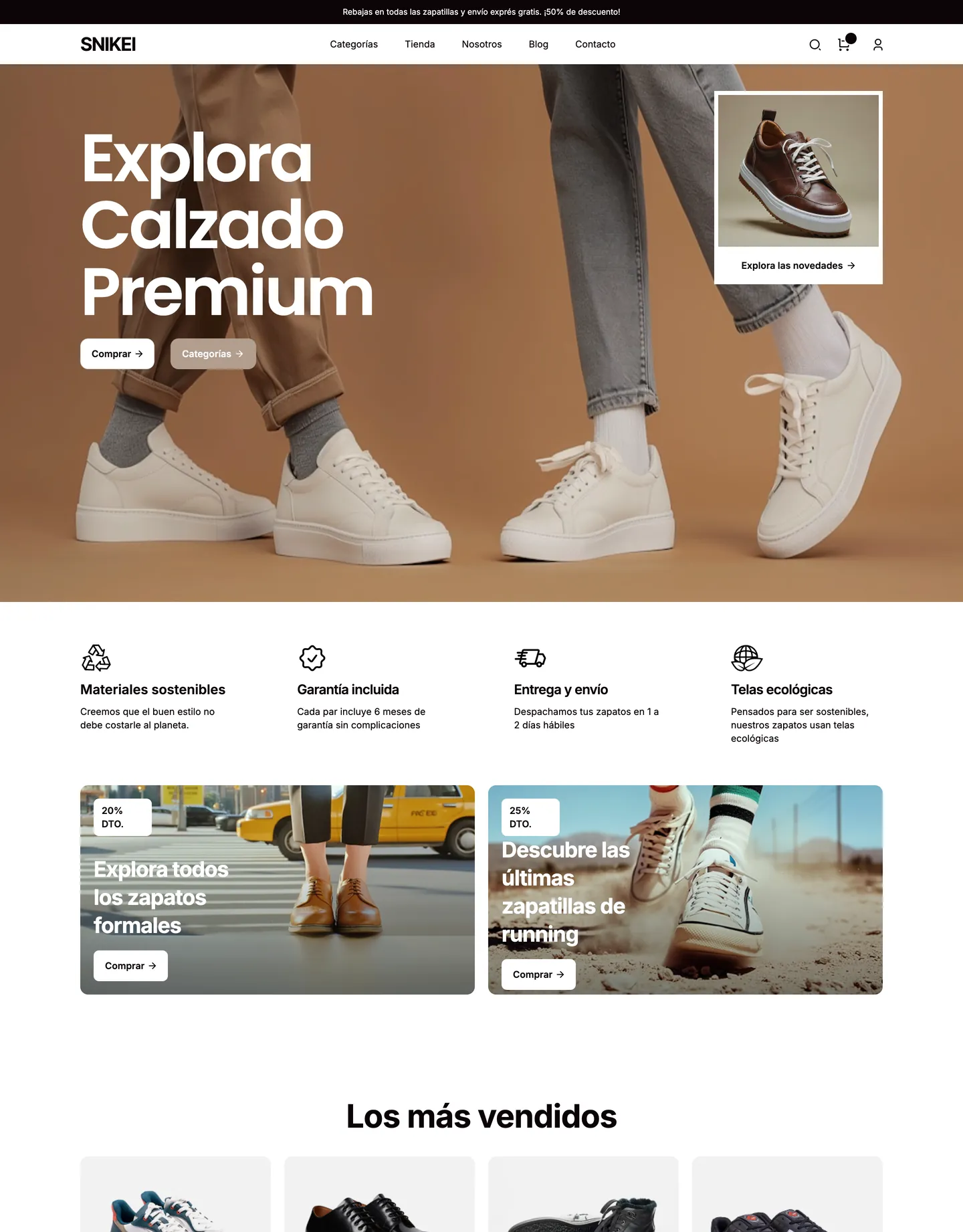 Diseño de página web para tienda online