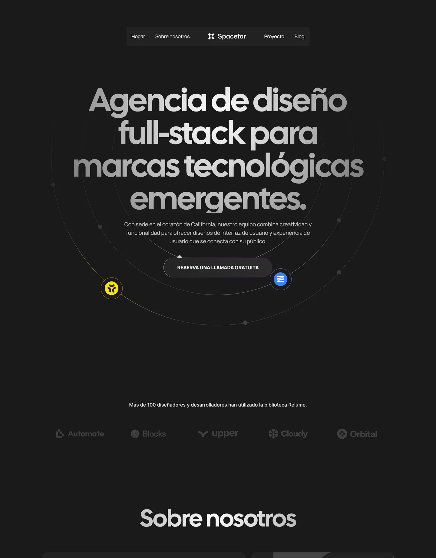Diseño de página web para agencias y estudios
