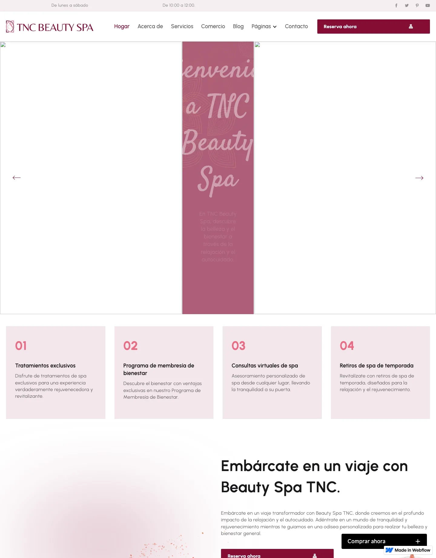 Diseño de página web para belleza y estética