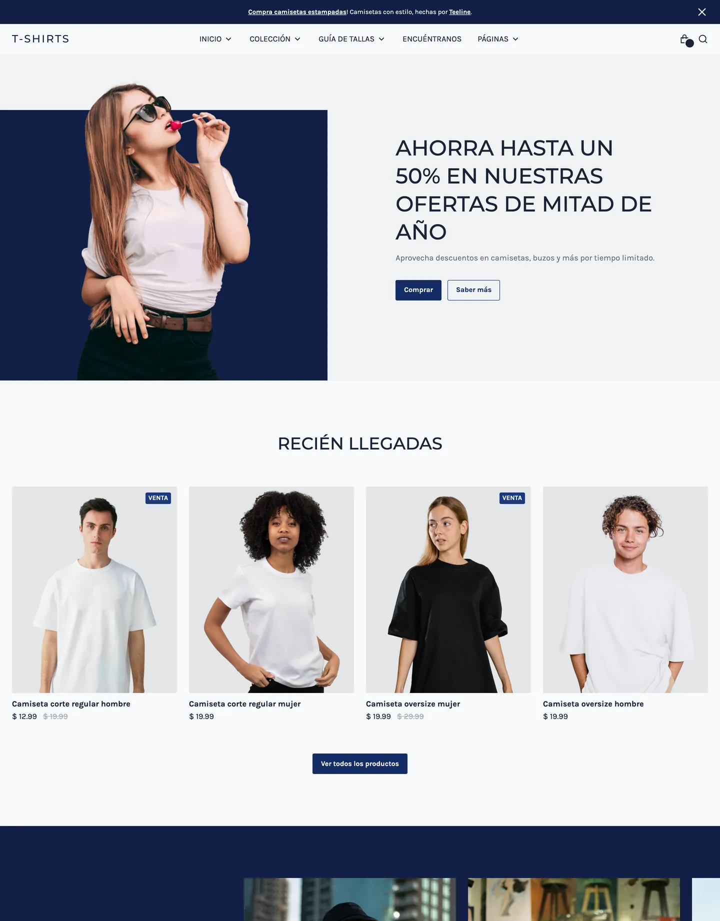 Diseño de página web para tienda online