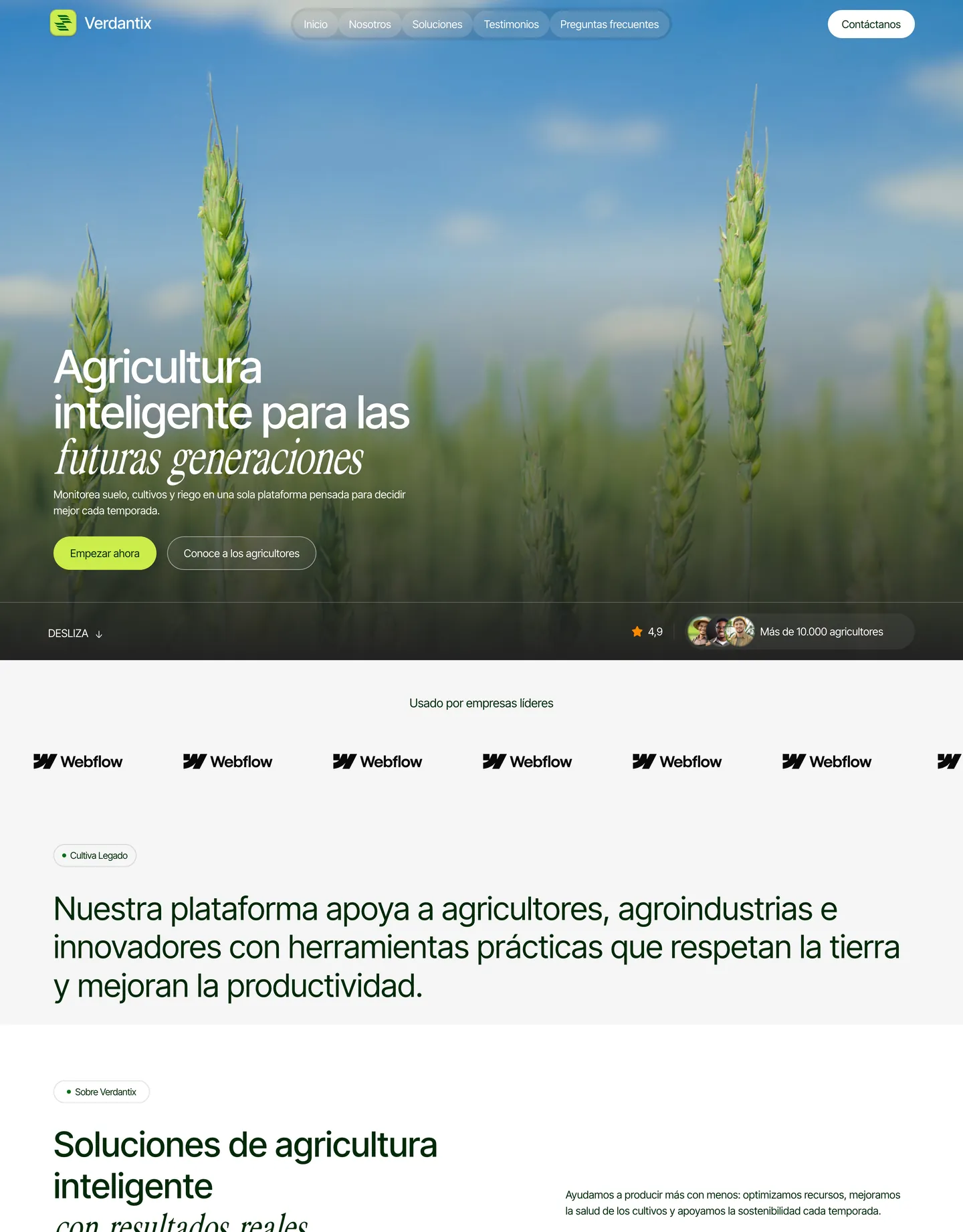 Diseño de página web para medio ambiente