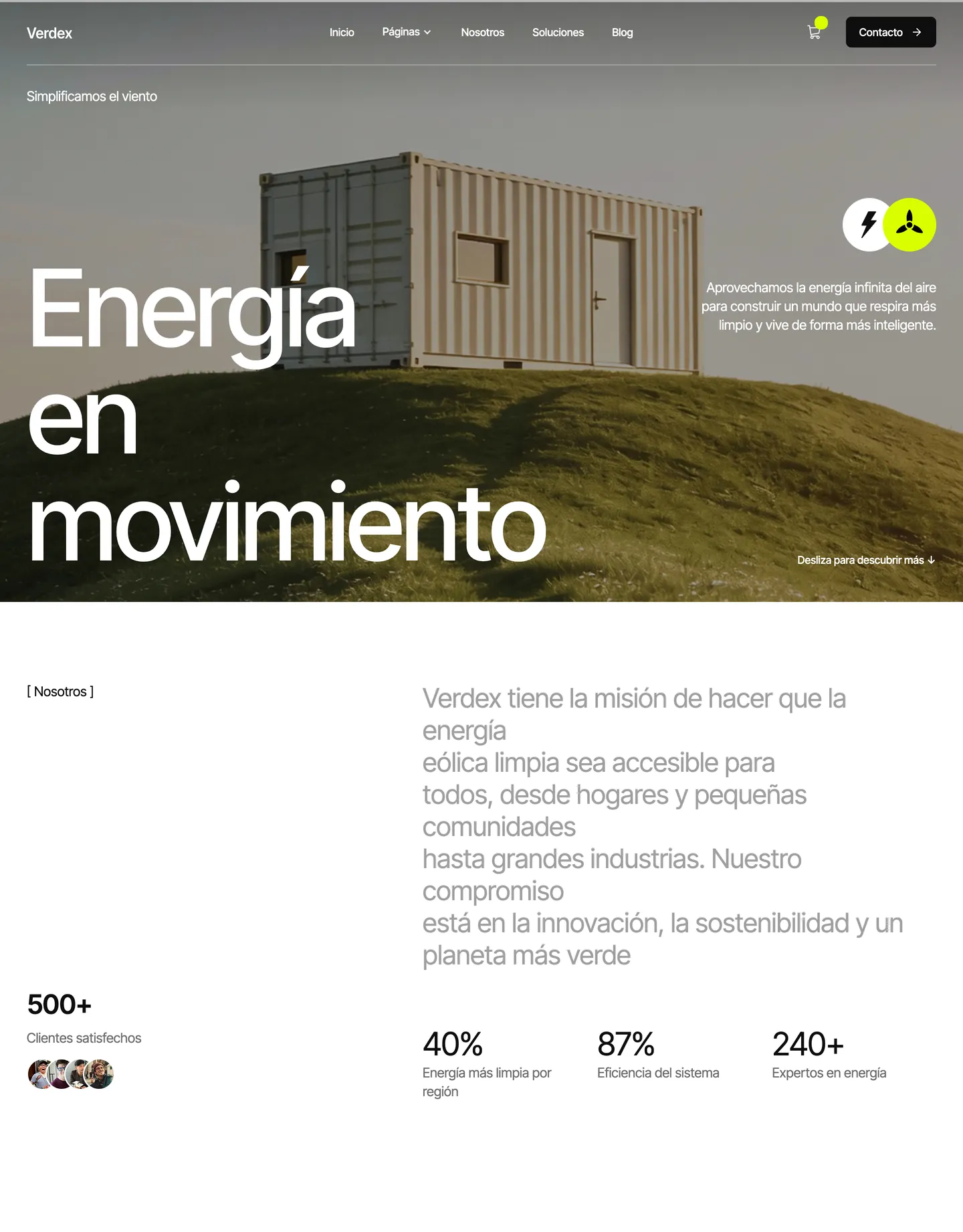 Diseño de página web para medio ambiente