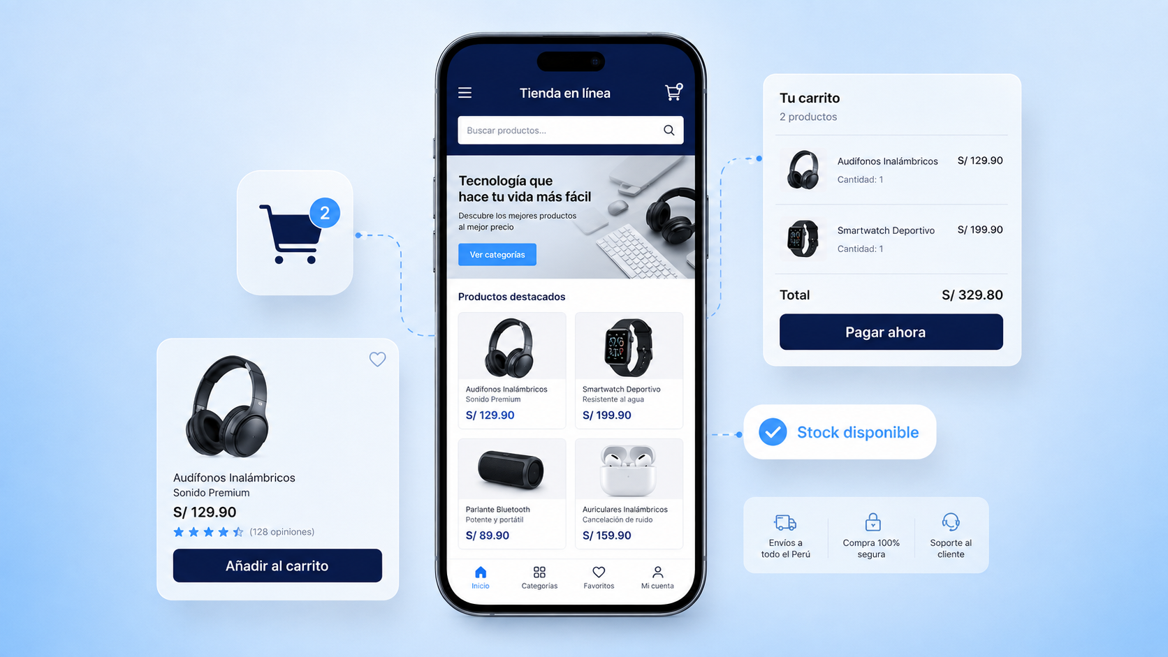 Tienda online con carrito y pago en línea